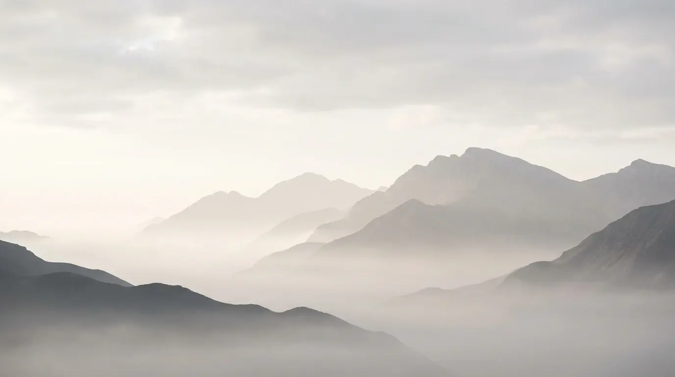 Serene mountain backdrop